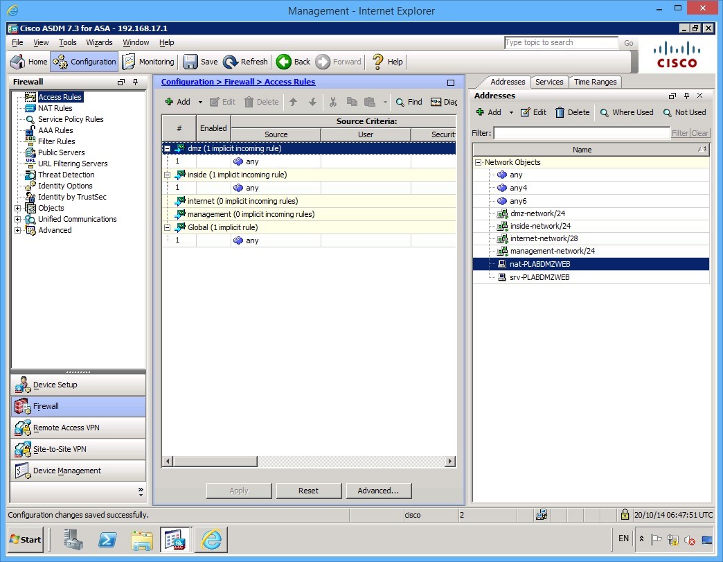 Figure 3.1 Cisco ASDM